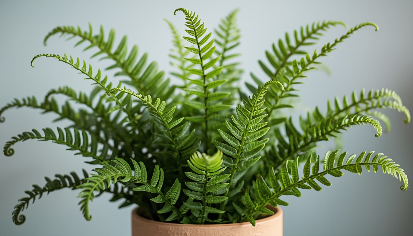Boston Fern in hanging planter